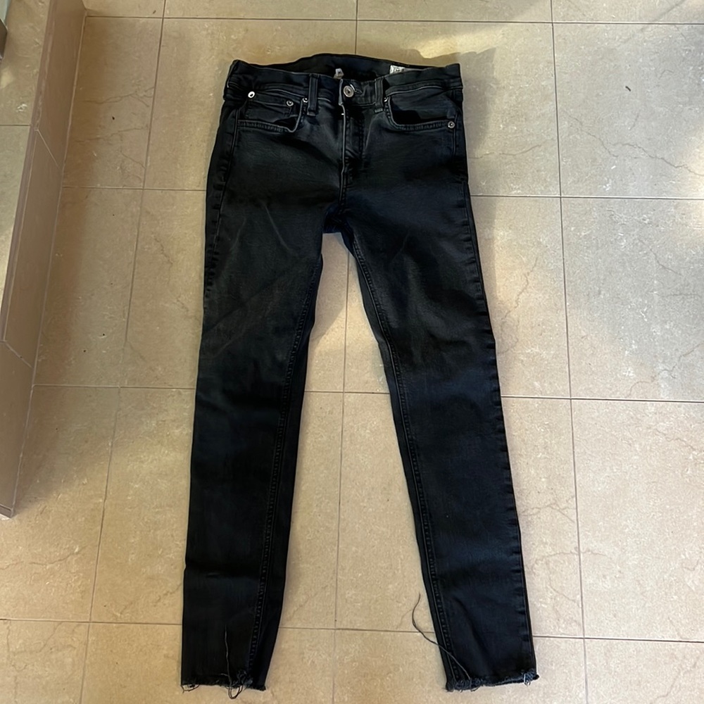 Rag & Bone black stretchy skinny jeans size 29